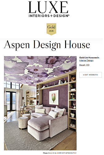 Aspen Design House in LUXE Interiors + Design