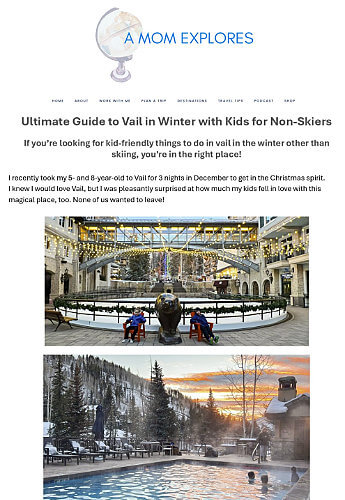 Antlers at Vail in A Mom Explores