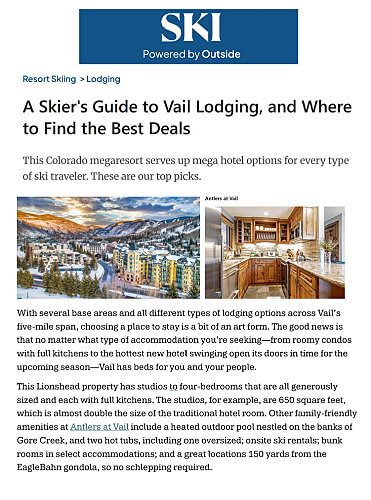 Antlers at Vail in SKI